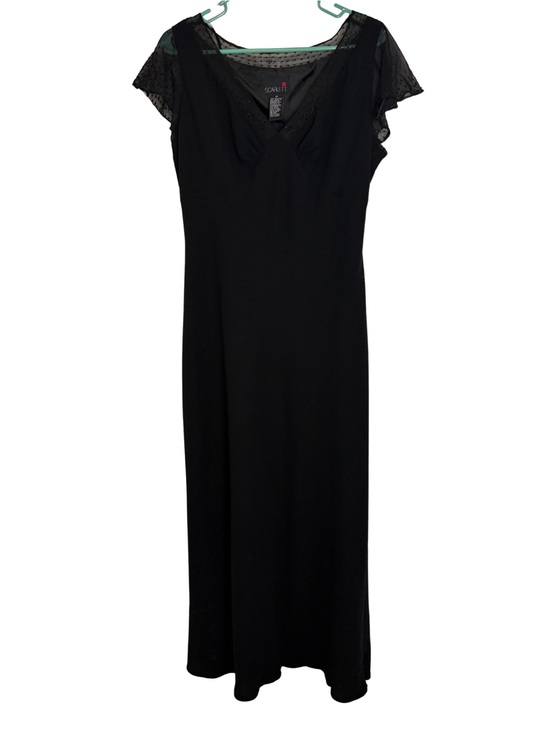 Scarlett Dresses & Skirts - Scarlett Black Sheer Cap Sleeve Maxi Dress